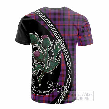 Montgomery Family Crest Tartan Cotton T-shirt Alba Thistle Inspired