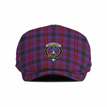 Montgomery Family Crest Tartan Jeff Cap, Tartan Flat Cap