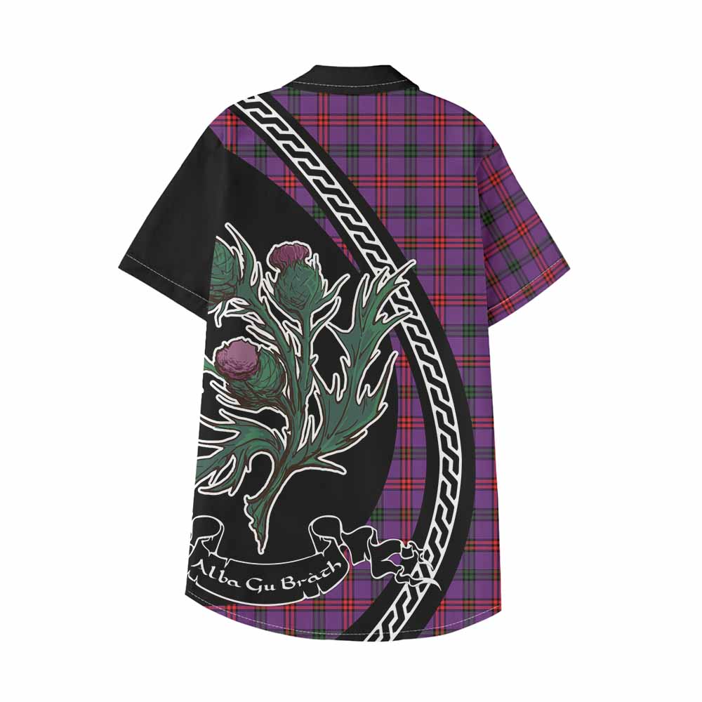 Montgomery Family Crest Tartan Kid Hawaiian Shirt Alba Thistle Inspired - Tartan Vibes Clothing