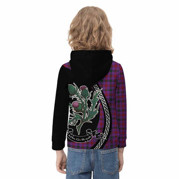 Montgomery Family Crest Tartan Kid Hoodie Alba Thistle Inspired - Tartan Vibes Clothing