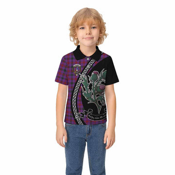 Montgomery Family Crest Tartan Kid Polo Shirt Alba Thistle Inspired - Tartan Vibes Clothing