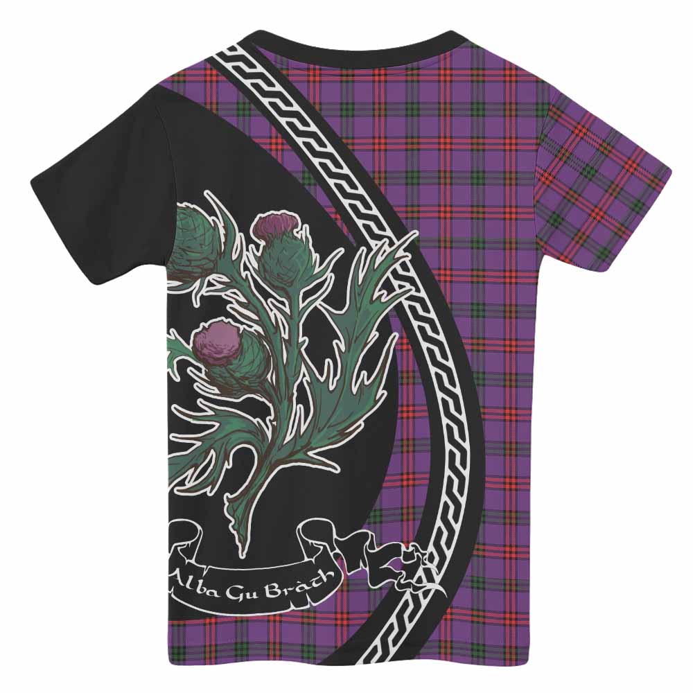 Montgomery Family Crest Tartan Kid T-shirt Alba Thistle Inspired - Tartan Vibes Clothing