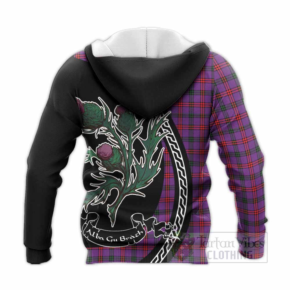 Montgomery Family Crest Tartan Knitted Hoodie Alba Thistle Inspired - Tartan Vibes Clothing