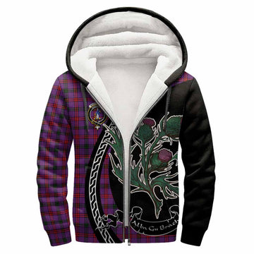 Montgomery Family Crest Tartan Sherpa Hoodie Alba Thistle Inspired