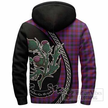 Montgomery Family Crest Tartan Sherpa Hoodie Alba Thistle Inspired