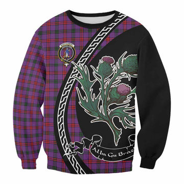 Montgomery Family Crest Tartan Sweatshirt Alba Thistle Inspired