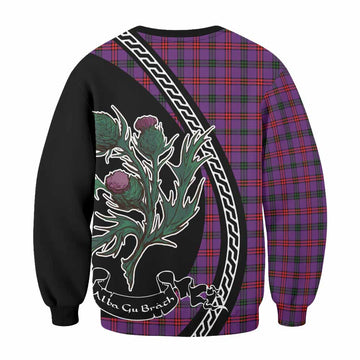 Montgomery Family Crest Tartan Sweatshirt Alba Thistle Inspired