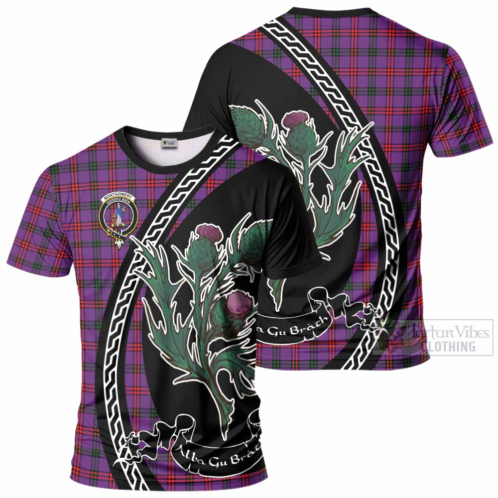 Montgomery Family Crest Tartan T-Shirt Alba Thistle Inspired - Tartan Vibes Clothing