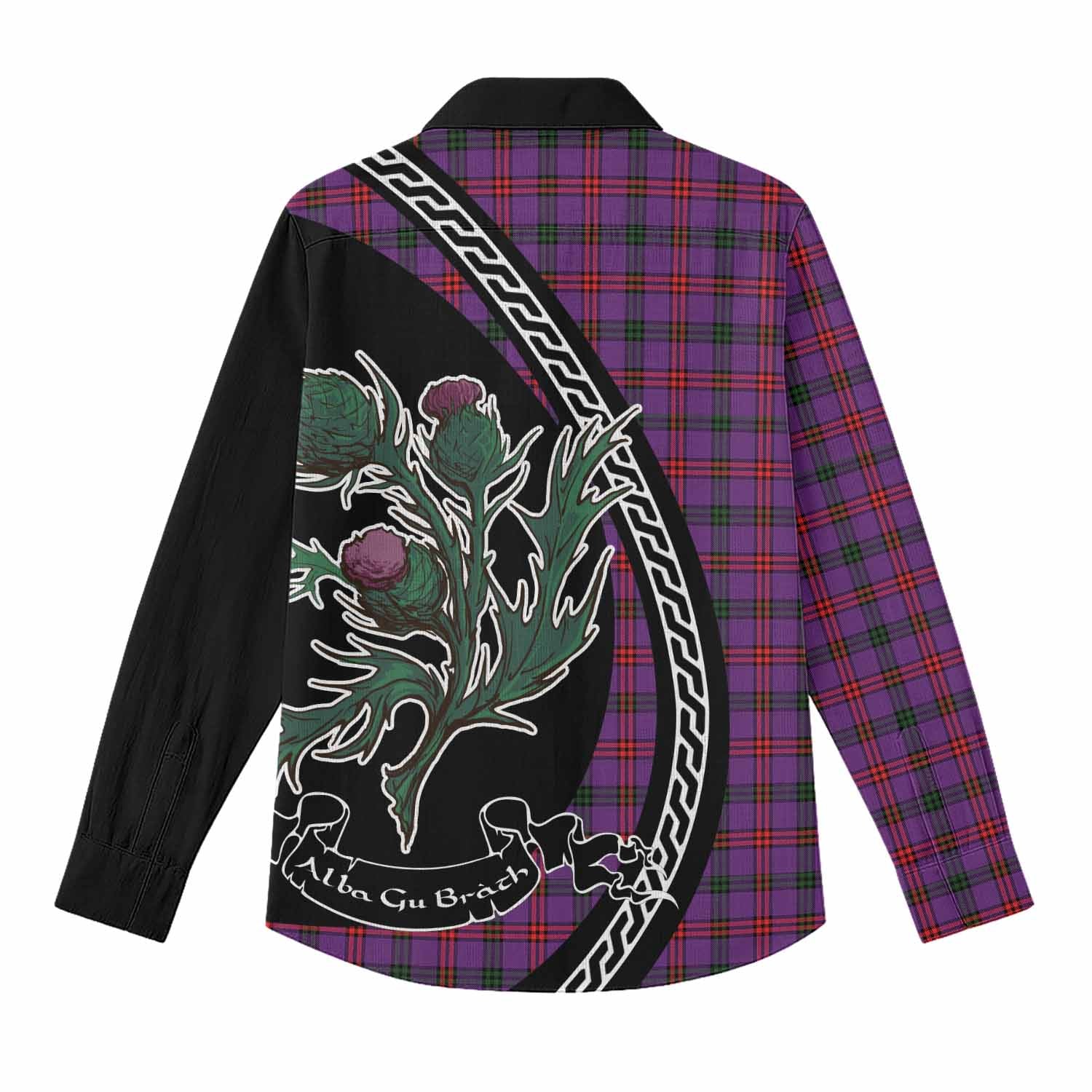 Montgomery Family Crest Tartan Women Casual Shirt Alba Thistle Inspired - Tartan Vibes Clothing