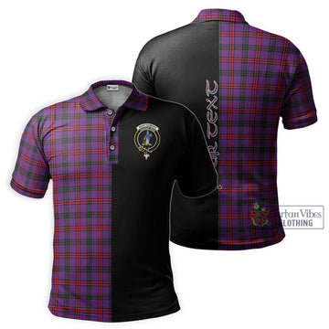Montgomery Tartan Polo Shirt with Family Crest and Half Of Me Style Kid - Tartanvibesclothing Shop