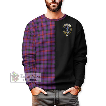 Montgomery Tartan Sweatshirt with Family Crest and Half Of Me Style Unisex - Tartanvibesclothing Shop