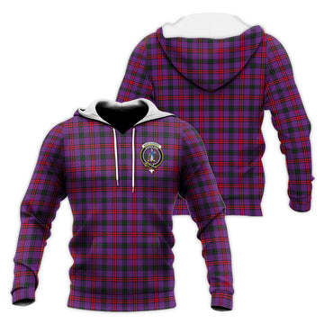 Montgomery Modern Tartan Knitted Hoodie with Family Crest