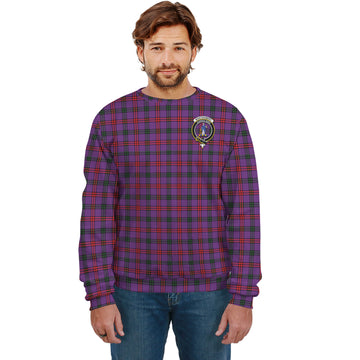 Montgomery Modern Tartan Sweatshirt with Family Crest