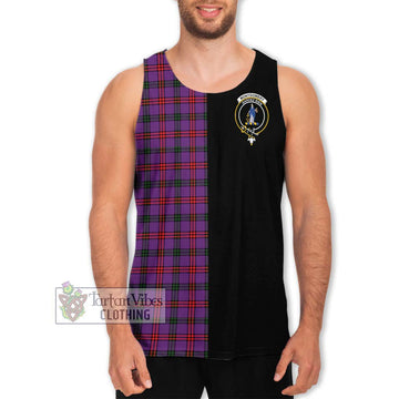 Montgomery Tartan Men's Tank Top with Family Crest and Half Of Me Style Men - Tartanvibesclothing Shop