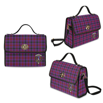 Montgomery Modern Tartan Waterproof Canvas Bag with Family Crest