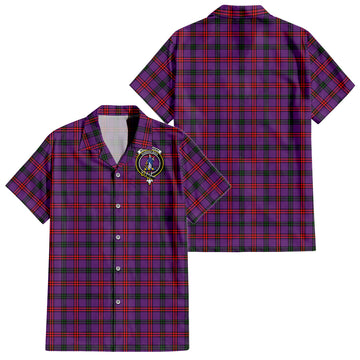 Montgomery Tartan Hawaiian Shirt with Family Crest