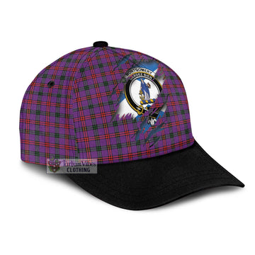 Montgomery Modern Tartan Classic Cap with Family Crest In Me Style