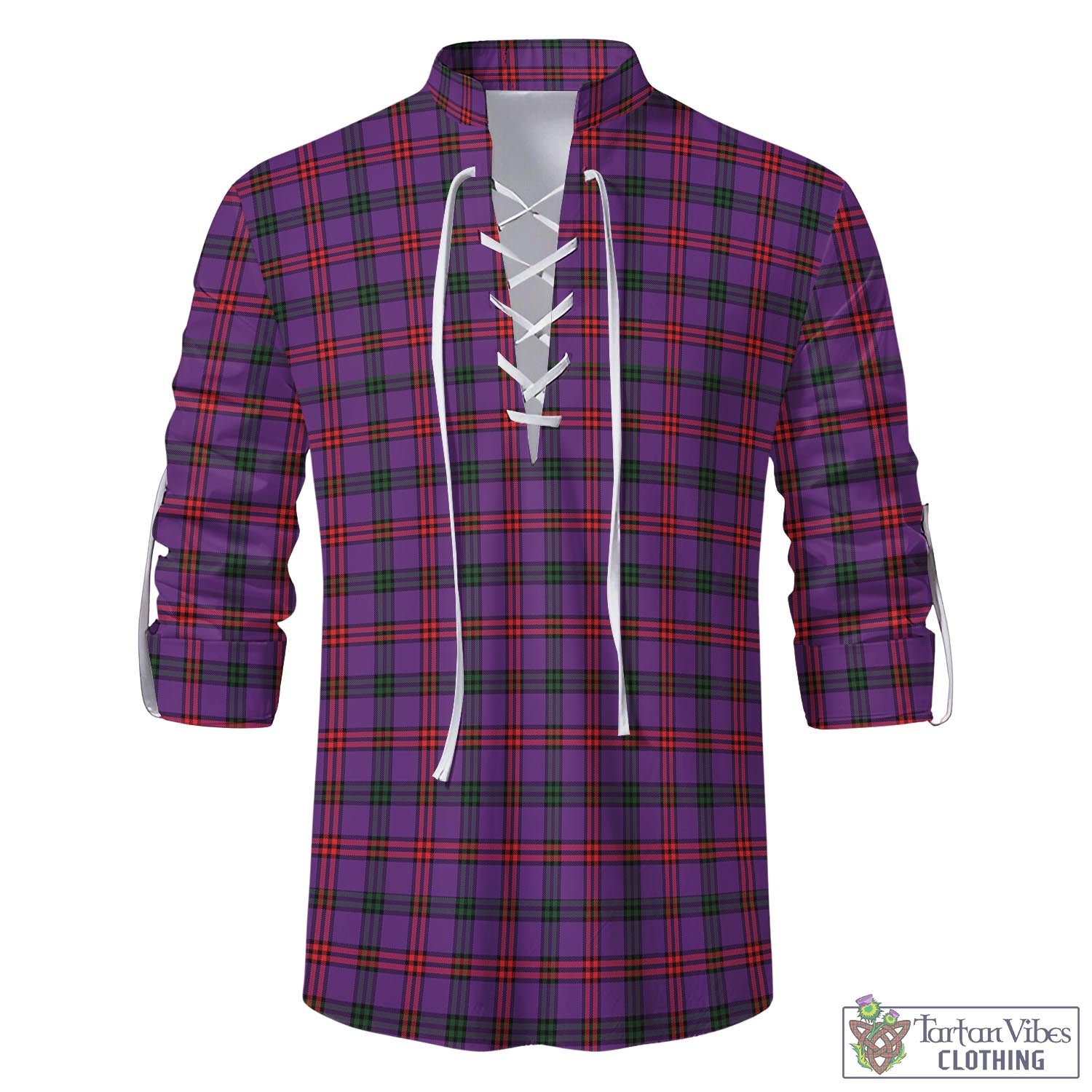 Tartan Vibes Clothing Montgomery Modern Tartan Men's Scottish Traditional Jacobite Ghillie Kilt Shirt