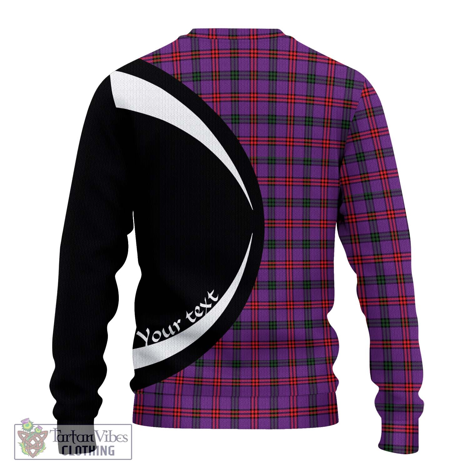 Montgomery Tartan Knitted Sweater with Family Crest Circle Style - Tartan Vibes Clothing
