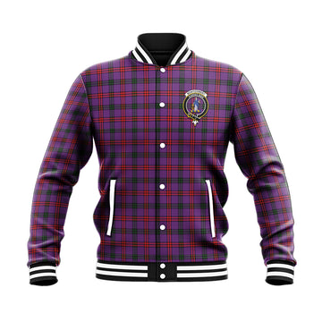Montgomery Tartan Baseball Jacket with Family Crest