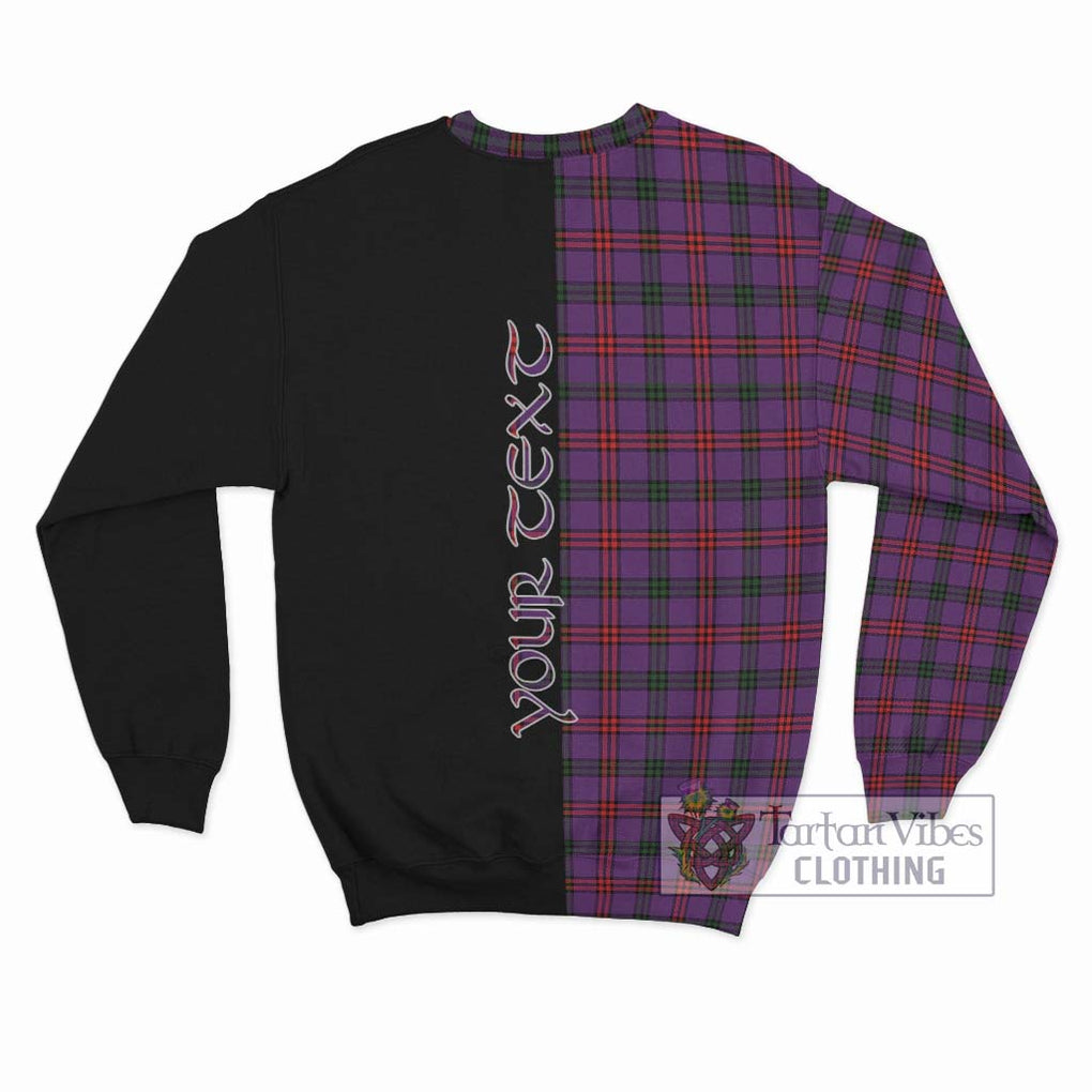 Montgomery Tartan Sweatshirt with Family Crest and Half Of Me Style - Tartanvibesclothing Shop