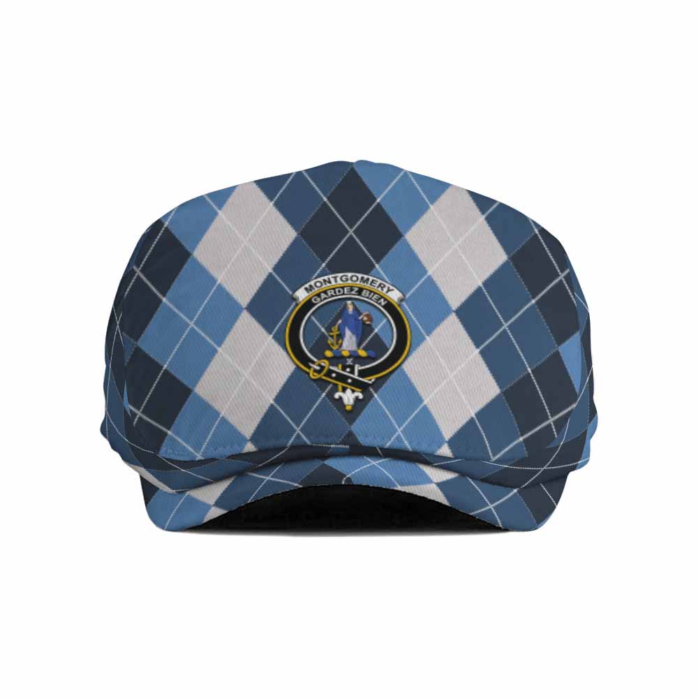 Montgomery Scottish Family Crest Flat Cap, Jeff Cap Scotland National Argyle Classic Style - Tartan Vibes Clothing