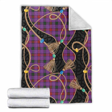 Montgomery Scottish Tartan Twisted Ropes Stylized Blanket