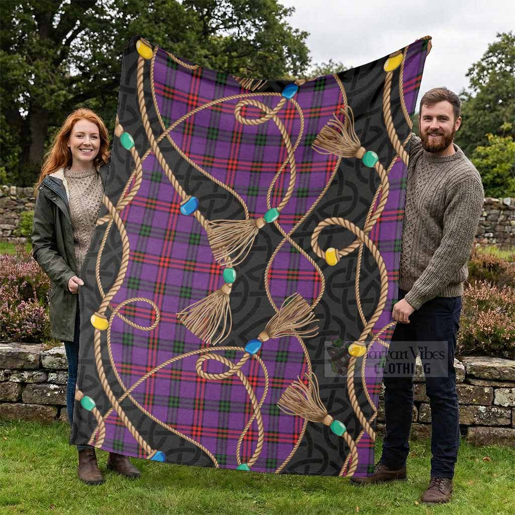 Montgomery Scottish Tartan Twisted Ropes Stylized Blanket - Tartan Vibes Clothing