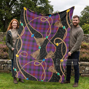 Montgomery Scottish Tartan Twisted Ropes Stylized Blanket