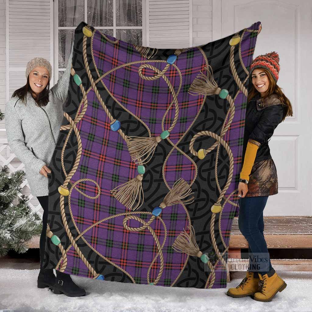 Montgomery Scottish Tartan Twisted Ropes Stylized Blanket - Tartan Vibes Clothing