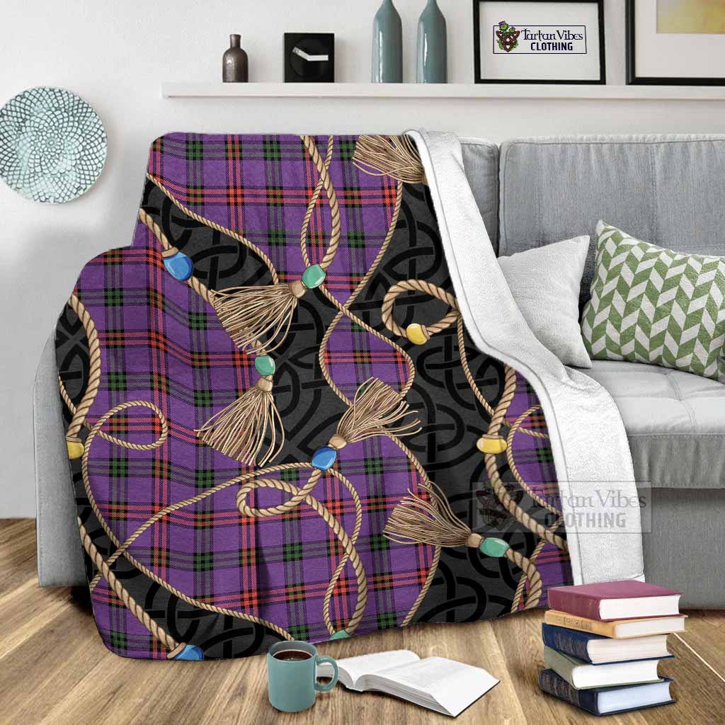 Montgomery Scottish Tartan Twisted Ropes Stylized Blanket - Tartan Vibes Clothing