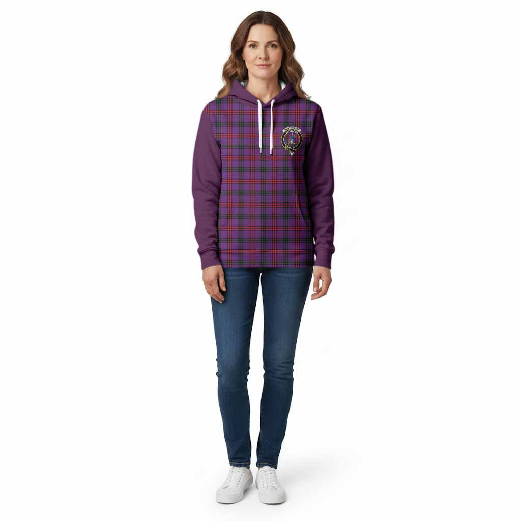 Montgomery Tartan Accent Cotton Hoodie with Family Crest