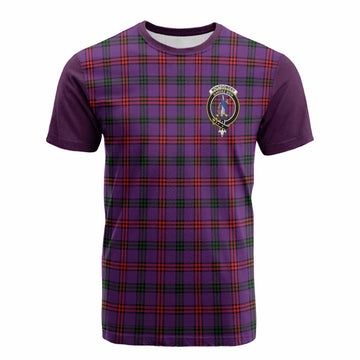 Montgomery Tartan Accent Cotton T-shirt with Family Crest