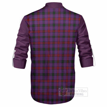 Montgomery Tartan Accent Ghillie Shirt with Family Crest