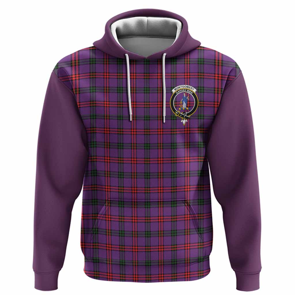 Montgomery Tartan Accent Hoodie with Family Crest