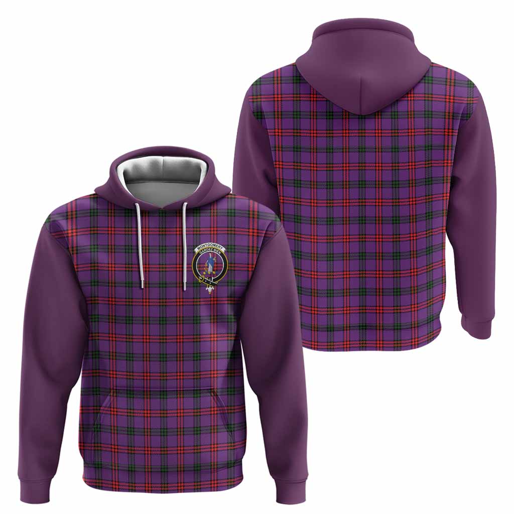 Montgomery Tartan Accent Hoodie with Family Crest