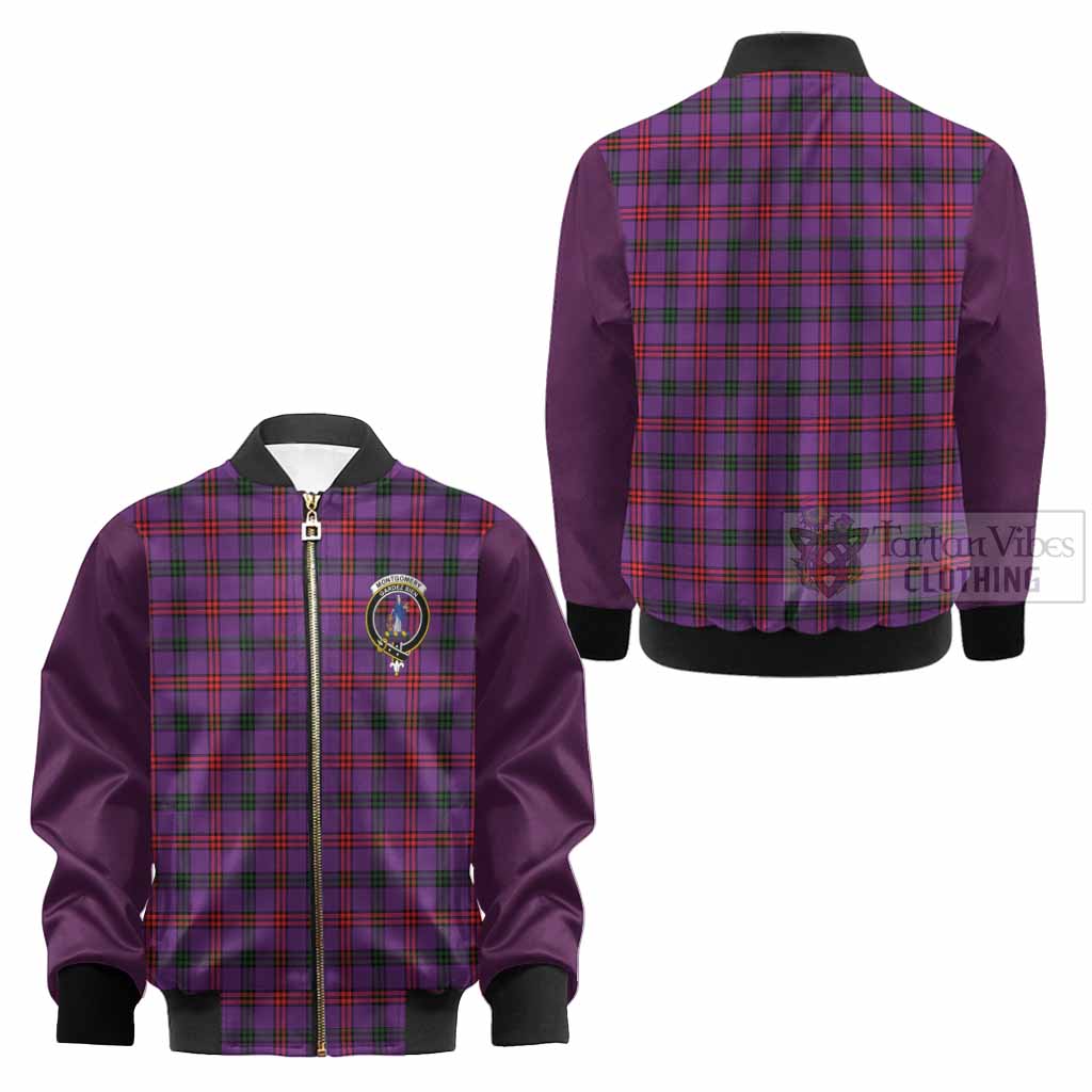 Montgomery Tartan Accent Kid Bomber Jacket with Family Crest