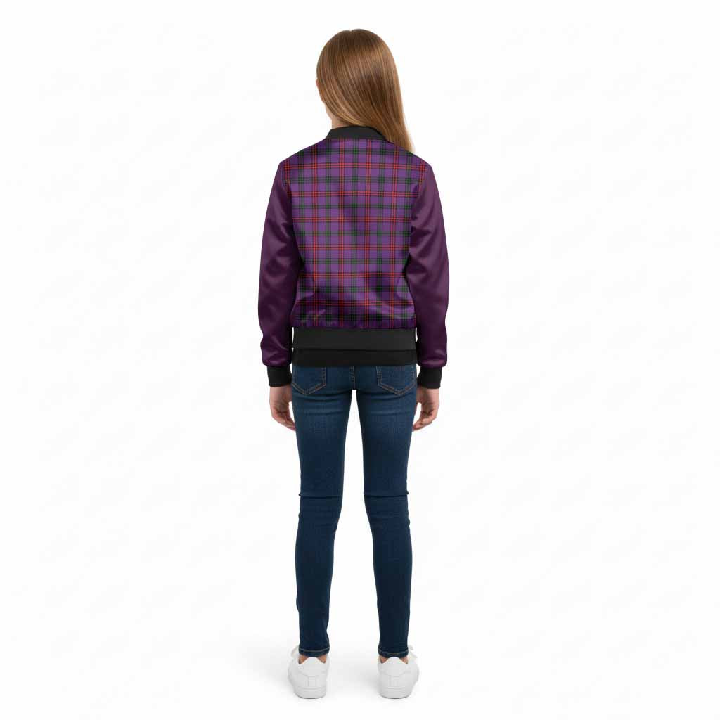 Montgomery Tartan Accent Kid Bomber Jacket with Family Crest