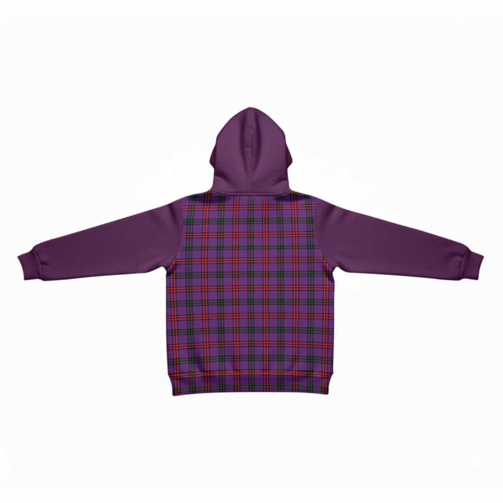 Montgomery Tartan Accent Kid Hoodie with Family Crest