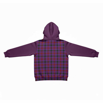 Montgomery Tartan Accent Kid Hoodie with Family Crest