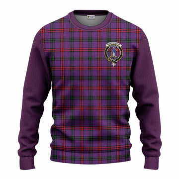 Montgomery Tartan Accent Knitted Sweater with Family Crest