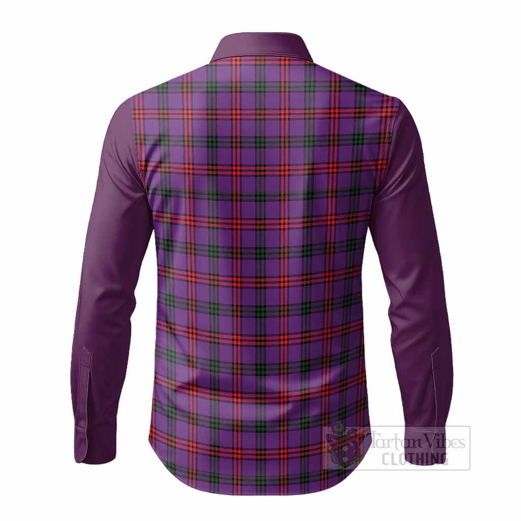 Montgomery Tartan Accent Long Sleeve Button Shirts with Family Crest
