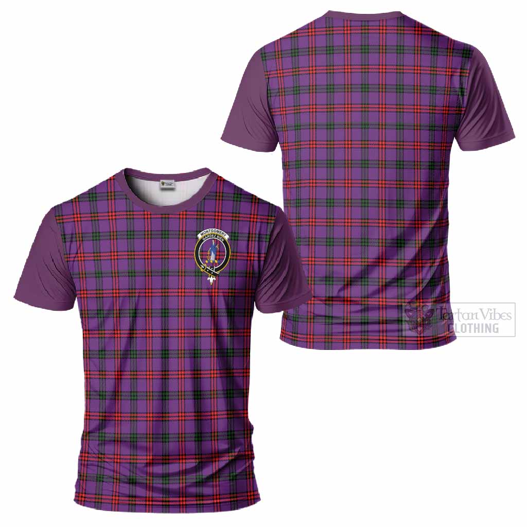Montgomery Tartan Accent T-Shirt with Family Crest