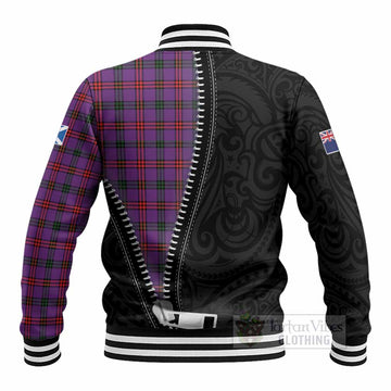 Montgomery Tartan Baseball Jacket New Zealand Pattern Unique Zipper Stylized