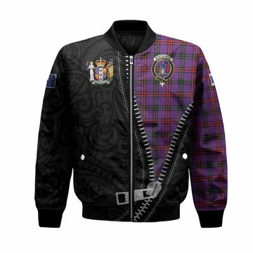 Montgomery Tartan Bomber Jacket New Zealand Pattern Unique Zipper Stylized