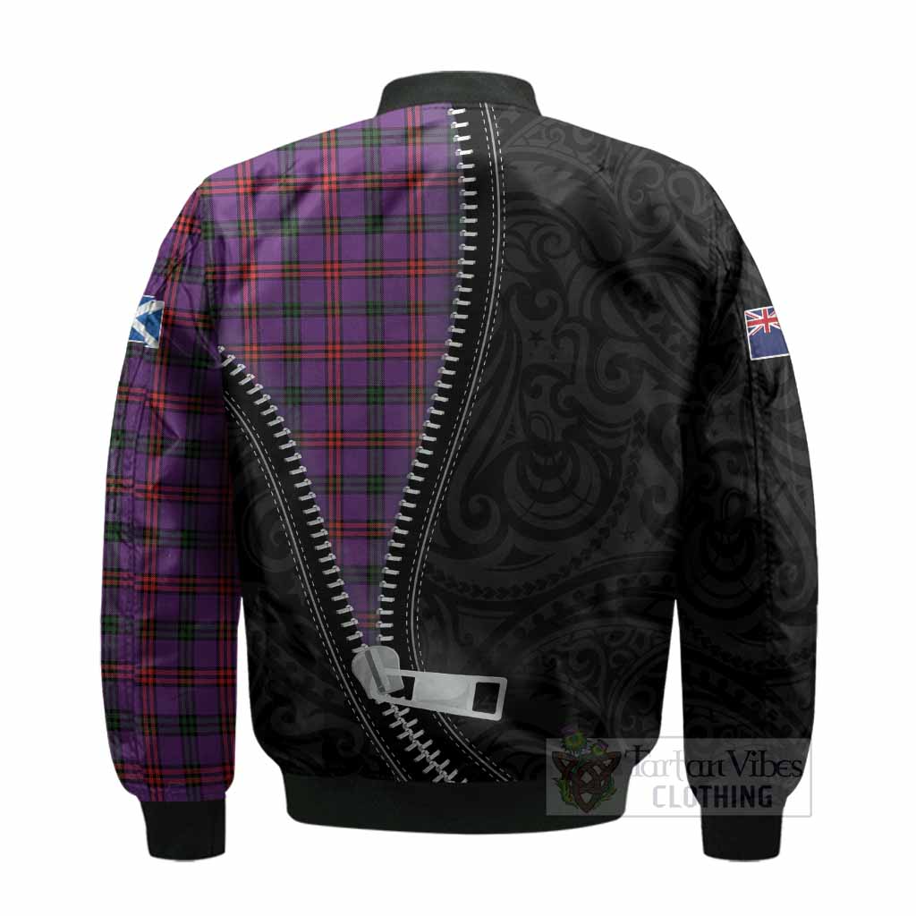 Montgomery Tartan Bomber Jacket New Zealand Pattern Unique Zipper Stylized