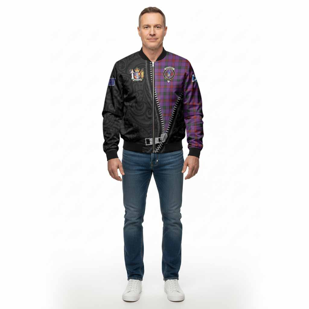 Montgomery Tartan Bomber Jacket New Zealand Pattern Unique Zipper Stylized