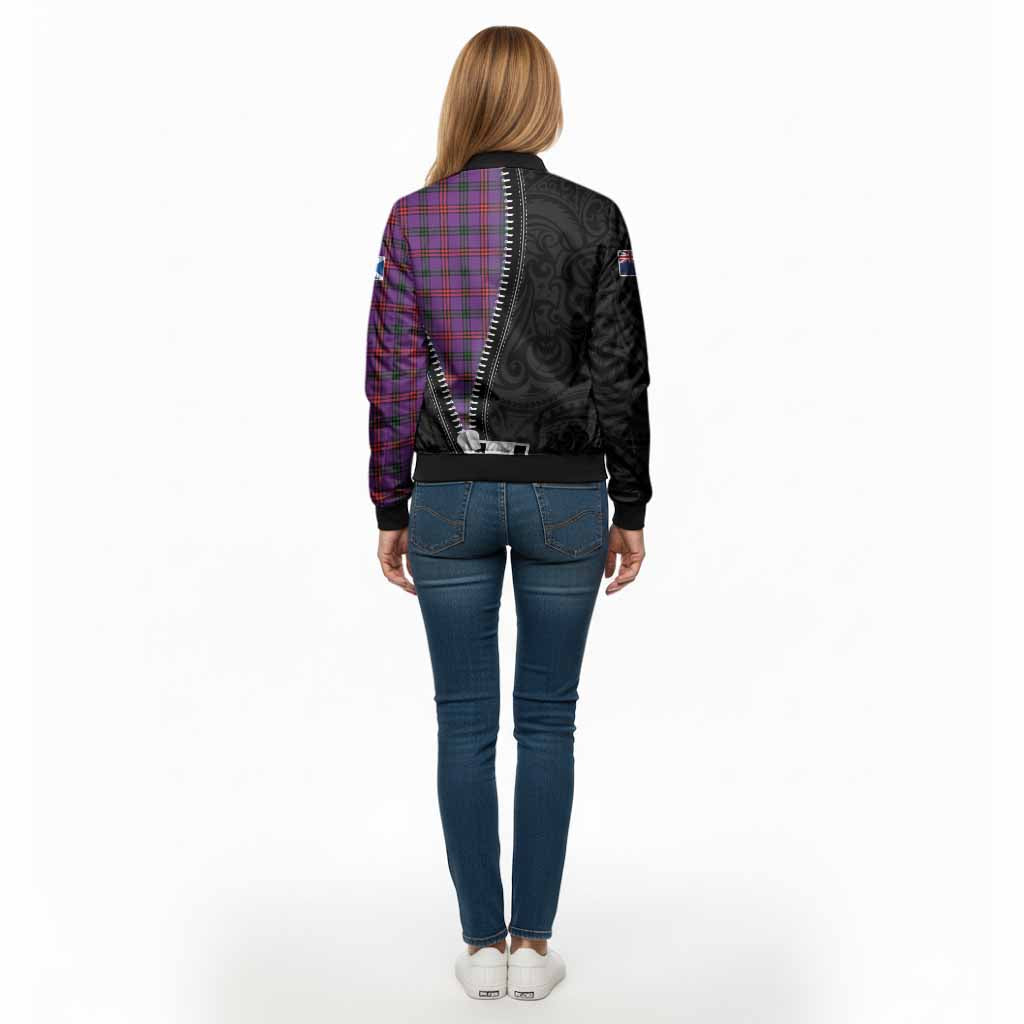 Montgomery Tartan Bomber Jacket New Zealand Pattern Unique Zipper Stylized