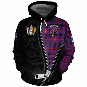 Montgomery Tartan Cotton Hoodie New Zealand Pattern Unique Zipper Stylized