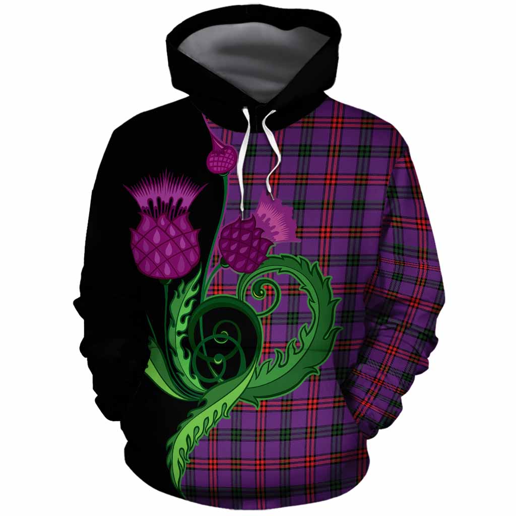 Montgomery Tartan Cotton Hoodie Traditional Scottish Thistle